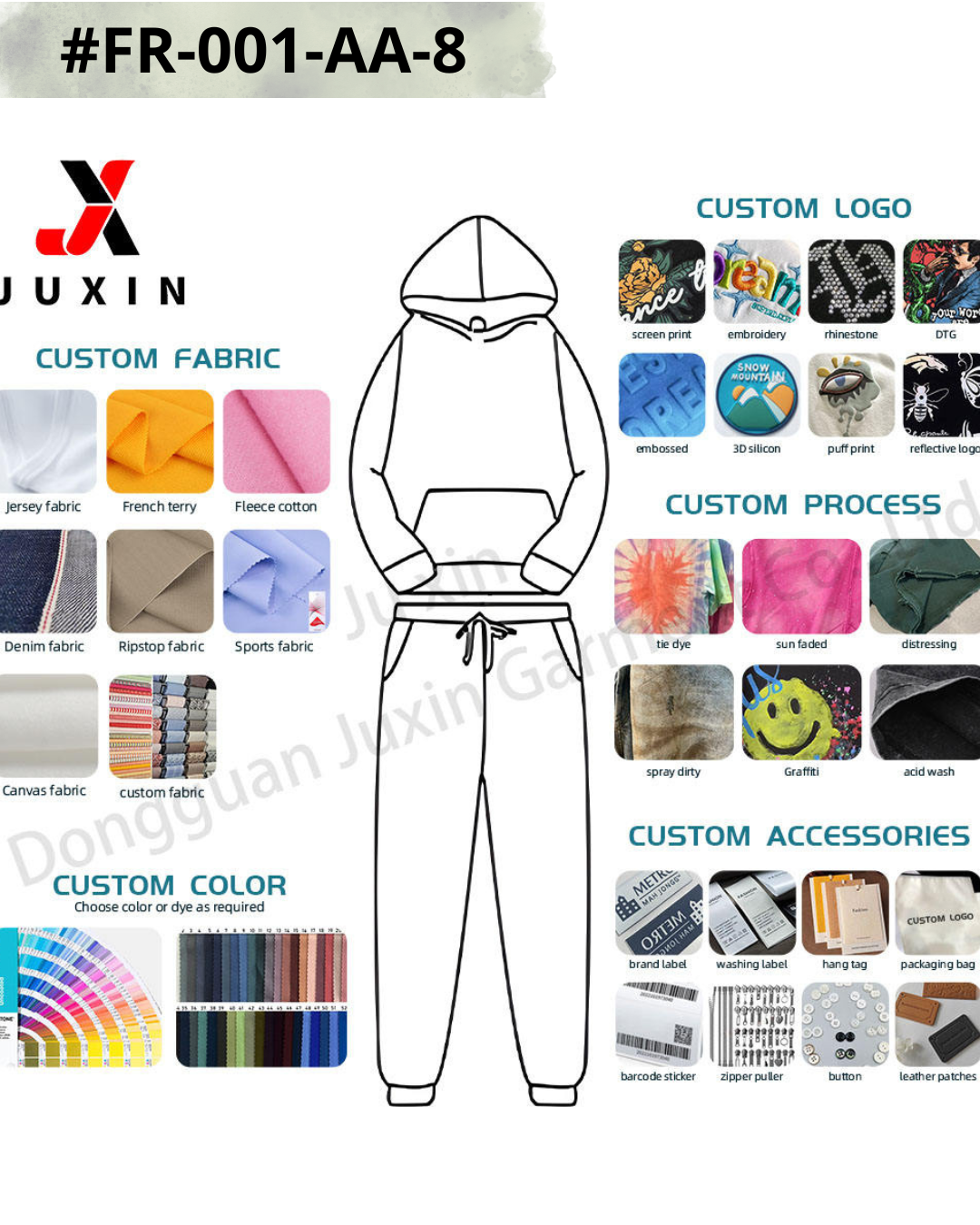 Unisexe Pull et pantalon de survêtement Français Terry Gym – Image 2