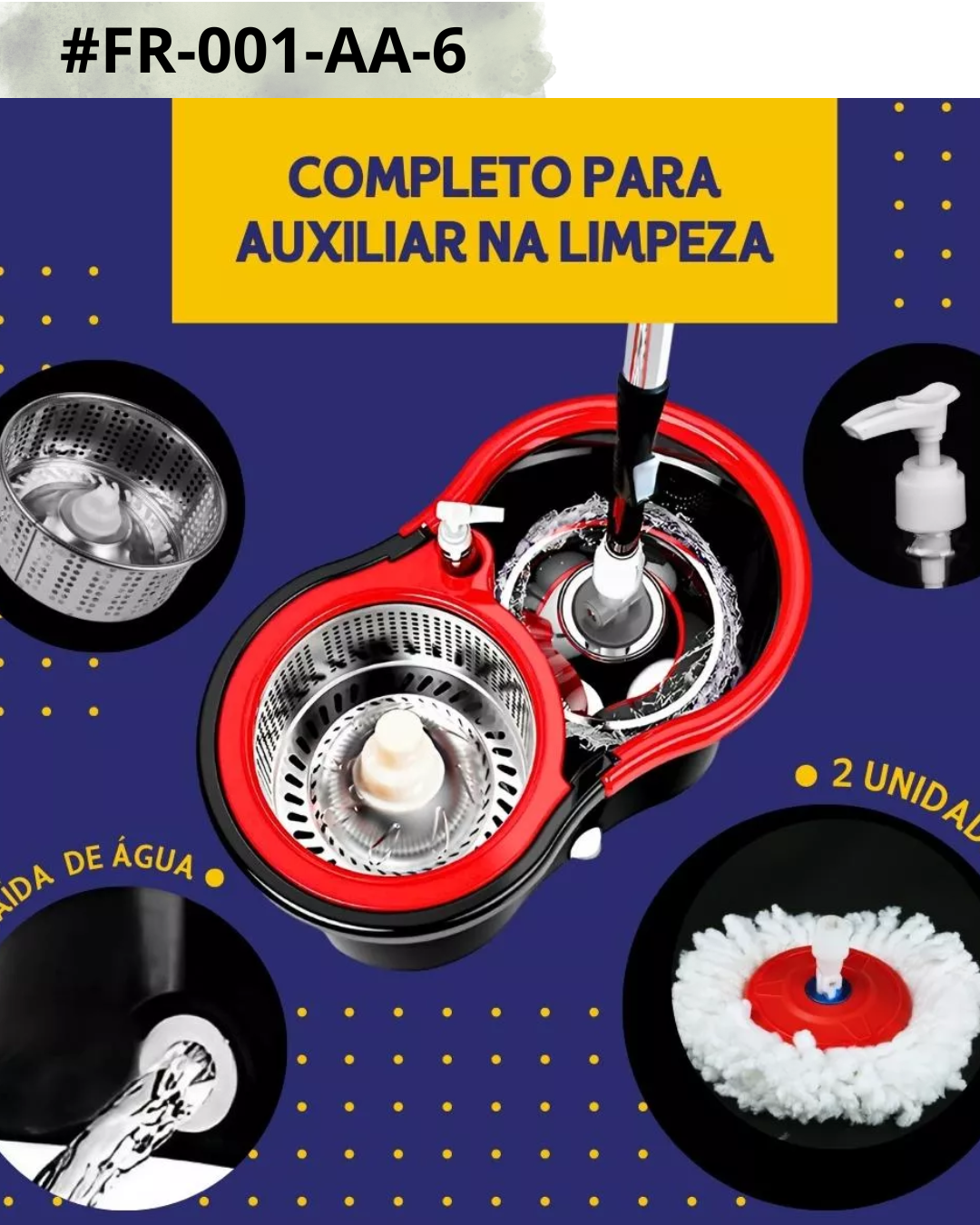 Microfibre Mop Bucket 360 – Image 2