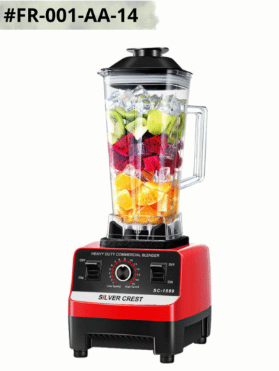 LOVFE Mixeur électrique multifonction 2 en 1 4500 W 7630, moteur robuste, pour smoothies et jus, Silver Crest, pour la cuisine