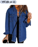 Veste en denim oversize pour femmes