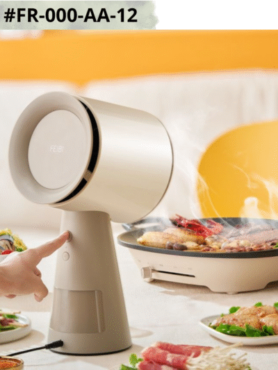 Purificateurs de cuisine de cuisine de bureau portable Hotte de cuisine avec filet de séparation des fumées en polymère